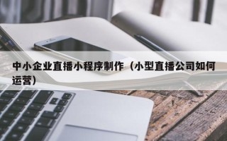 海宁中小企业直播小程序制作（小型直播公司如何运营）
